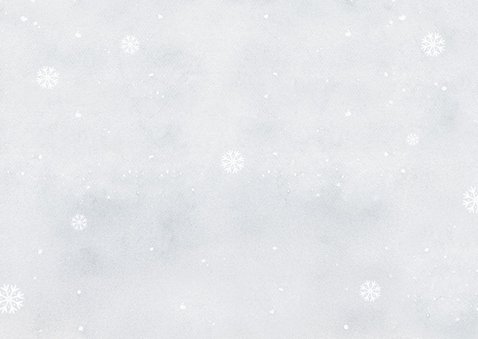 Weihnachtskarte Winterlandschaft Hochlandrind Kälbchen Rückseite