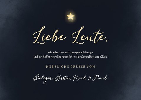 Weihnachtskarte zwei Weihnachtsengel 3