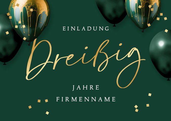 Einladungskarten zum Firmenjubiläum gestalten | Send a Smile