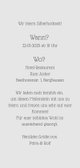Einladungskarte Silberhochzeit '25 years of love' 3