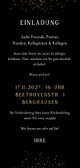 Firmenjubiläumsfeier Einladungskarte Fotocollage Rückseite