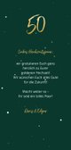 Glückwunschkarte zur goldenen Hochzeit mit Foto Rückseite