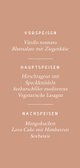 Hochzeits-Menükarte typografisch Rückseite