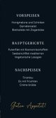 Hochzeitsmenükarte dunkler Marmor 3