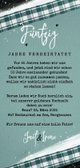 Jubiläumskarte Hochzeitstag vintage mit Foto Rückseite