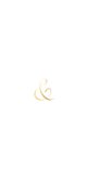 Klassische Dankeskarte Foto und Ampersand gold Rückseite