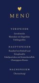 Menükarte Hochzeit Herz aus Fingerabdrücken 3