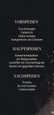 Menükarte Hochzeit Wasserfarbe Grau und Gold 3