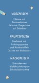 Menükarte Schulanfang Bleistift-Schrift 3