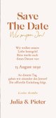 Save-the-Date-Karte grafisch Bogen modern Orange 3