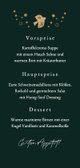 Weihnachten Menükarte Rentier Rückseite