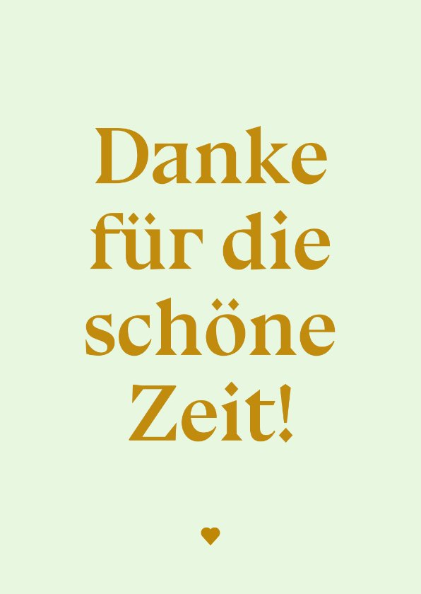 Dankeskarte'Danke für die schöne Zeit Send a Smile