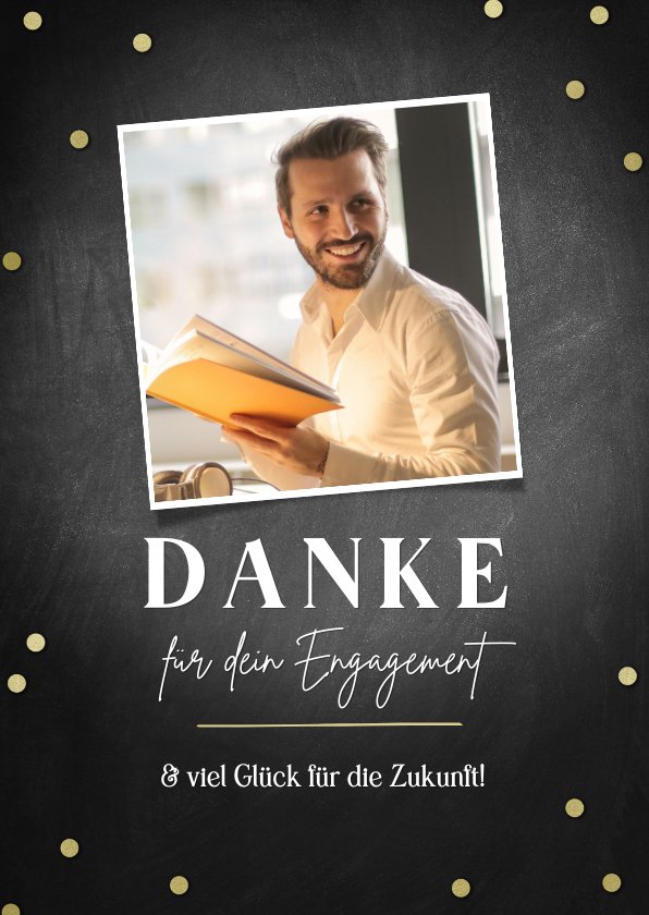 Dankeskarte für Mitarbeiter mit Foto  Send a Smile