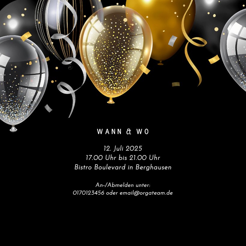 Einladungskarte Firmenfeier Jubiläum Party | Send a Smile
