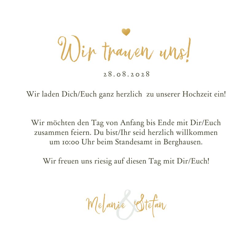 Einladungskarte Hochzeit lustige Porträts Send a Smile