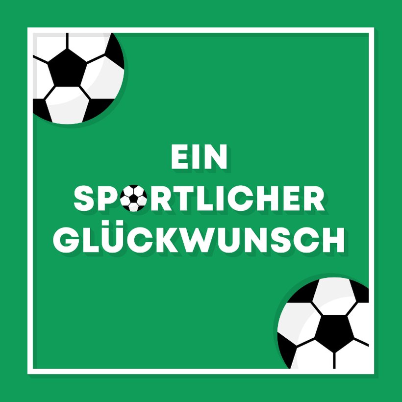Fußball Glückwunschkarte Glückwunschkarten Send a Smile