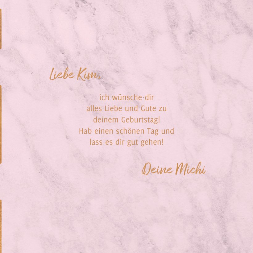 TSVATE Geburtstagskarte Zum 11. Geburtstag – Rosa & Gold-Design, 20,6 X 14,5 Cm, Mit Glitzer-Umschlag
