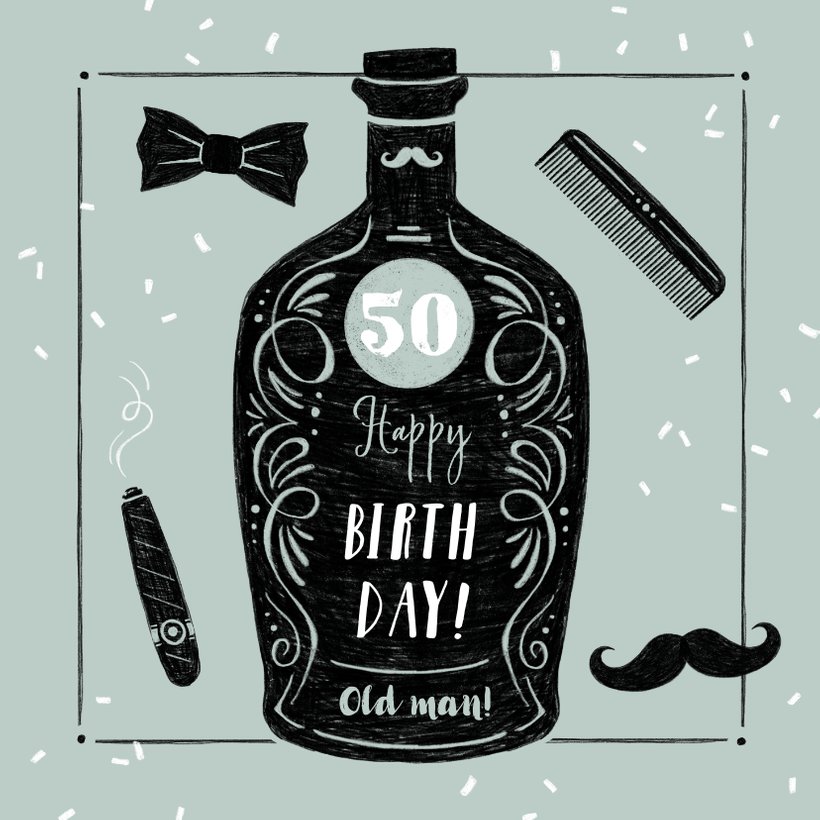 Glückwunschkarte Geburtstag Whisky Send a Smile