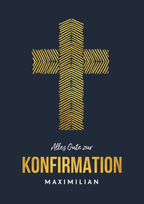 Glückwunschkarte Konfirmation Muster | Send a Smile