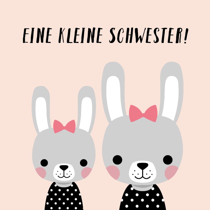 Glückwunschkarte zur Geburt einer Schwester Send a Smile