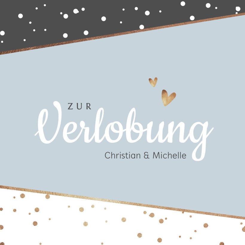 WCH016 Verlobungskarte 'Best News Ever' – Handgefertigt Mit Umschlag