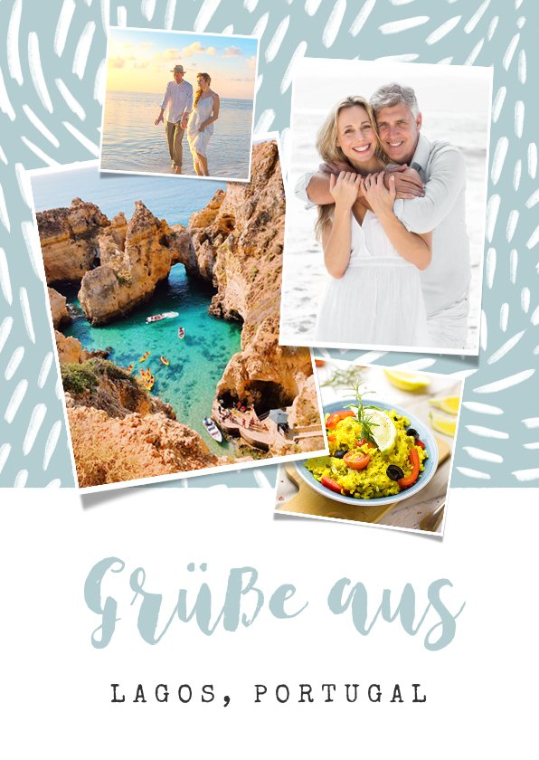 Grußkarte aus dem Urlaub mit eigenen Fotos Send a Smile