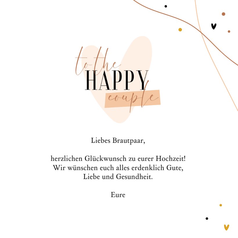 Karte Glückwunsch Hochzeit