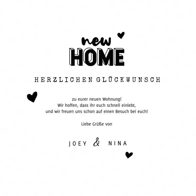 Herzliche Glückwunschkarte Zum Neuen Zuhause – Welcome Home Karte Mit Umschlag
