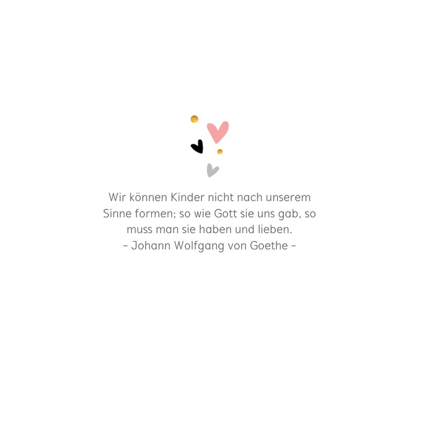 Schlichte Einladung zur Taufe mit Herzen Send a Smile