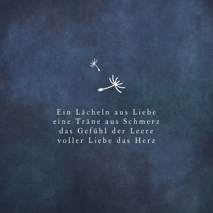 Vatertagskarte Gedicht Kind verloren Send a Smile