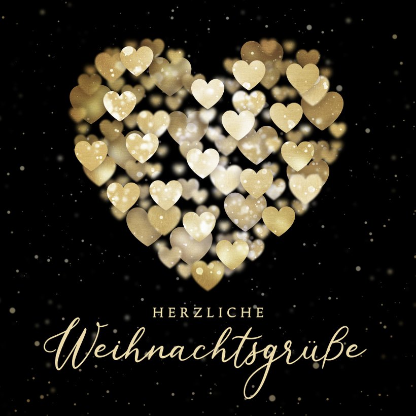 Weihnachtskarte Herz aus Herzen Send a Smile