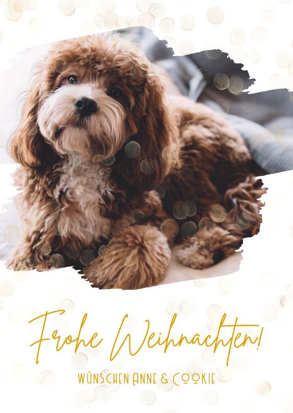 Lustige Weihnachtskarte Vom Hund – 14 X 14 Cm, Für Hundepapa, Mama & Tierliebhaber – Handgefertigt In UK, Inkl. Umschlag