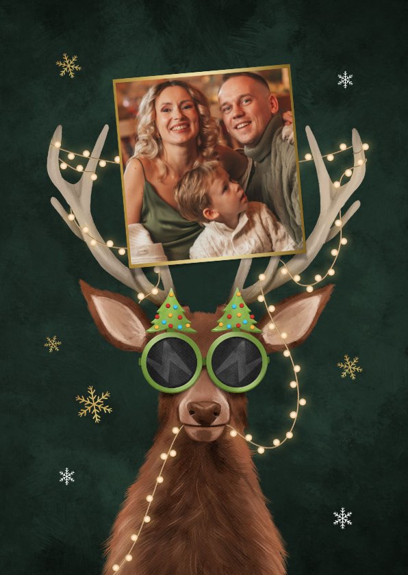 5 Stück Weihnachtsbrille, Weihnachtsparty Deko, Kr Produktbild-Vorschau 2