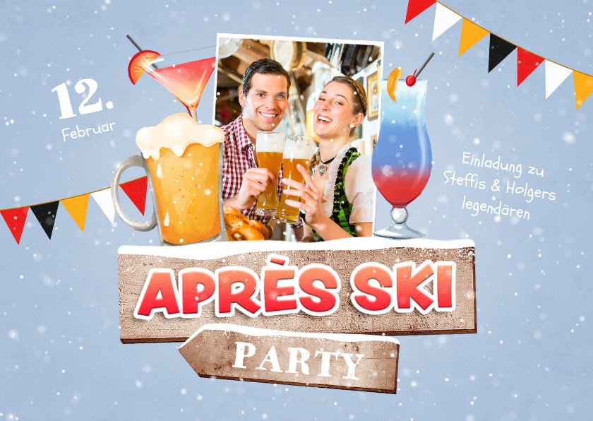 Elegantes Apres Ski Mottoparty Ebenbild