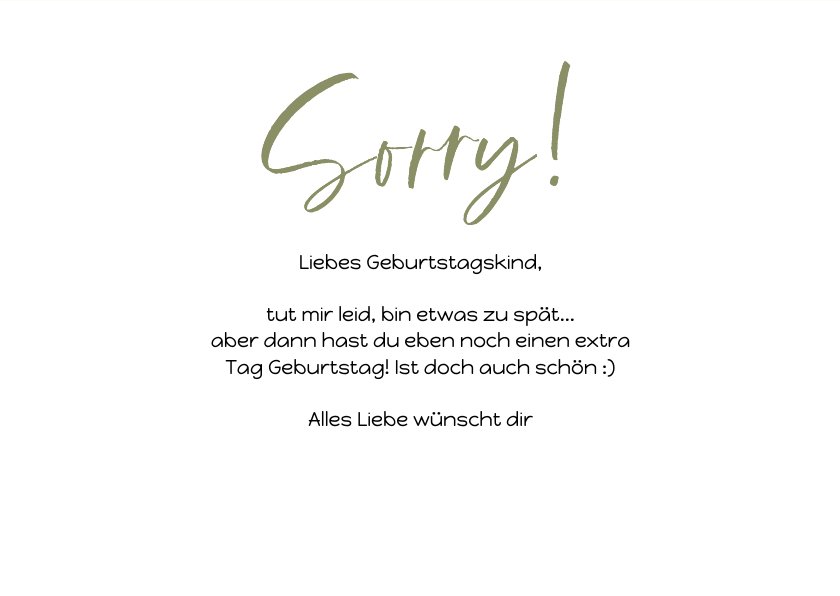 Glückwunschkarte Geburtstag