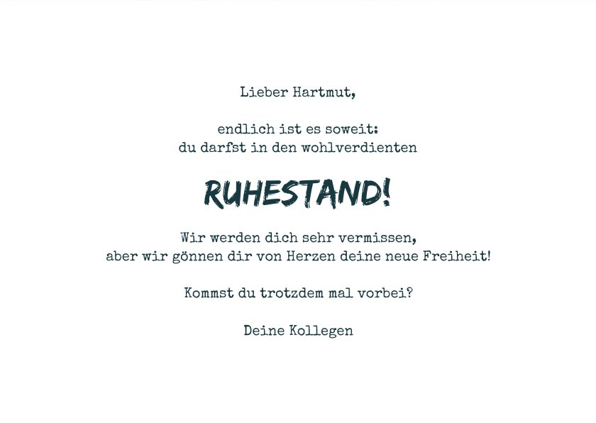 BYANIKA Glückwunschkarte Zum Ruhestand A6 – Mit Umschlag, Für Ihn & Sie