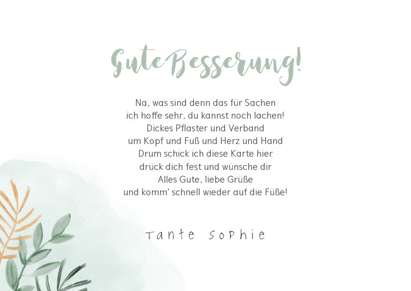 Karte Gute Besserung für Kind mit Giraffe | Send a Smile