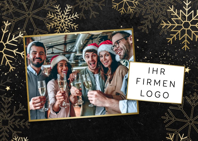Weihnachtsgrußkarte Firma international Send a Smile
