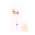 Kartenhalter Häuschen mit Trockenblumen 4