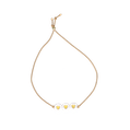 Armband ‘Herzchen’ (weiß/gold) 3