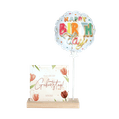Luftballon Happy Birthday mit Kartenhalter 1