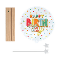 Luftballon Happy Birthday mit Kartenhalter 2