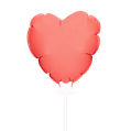 Mini-Luftballon Herz mit Kartenhalter 2