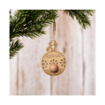 Weihnachtskugel-Anhänger mit Blumenbombe 2