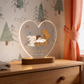 Personalisierte Lampe mit Namen (Herz) 3