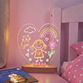 Lampe Herzform mit Kreidestiften 4