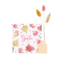 Kartenhalter Häuschen mit Trockenblumen 1
