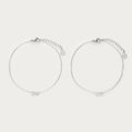 Armbänder Set zwei Herzen (silberfarben) 2