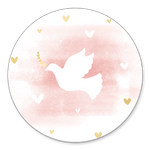 Taube rosa Aquarell