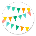 Bunte Fähnchen